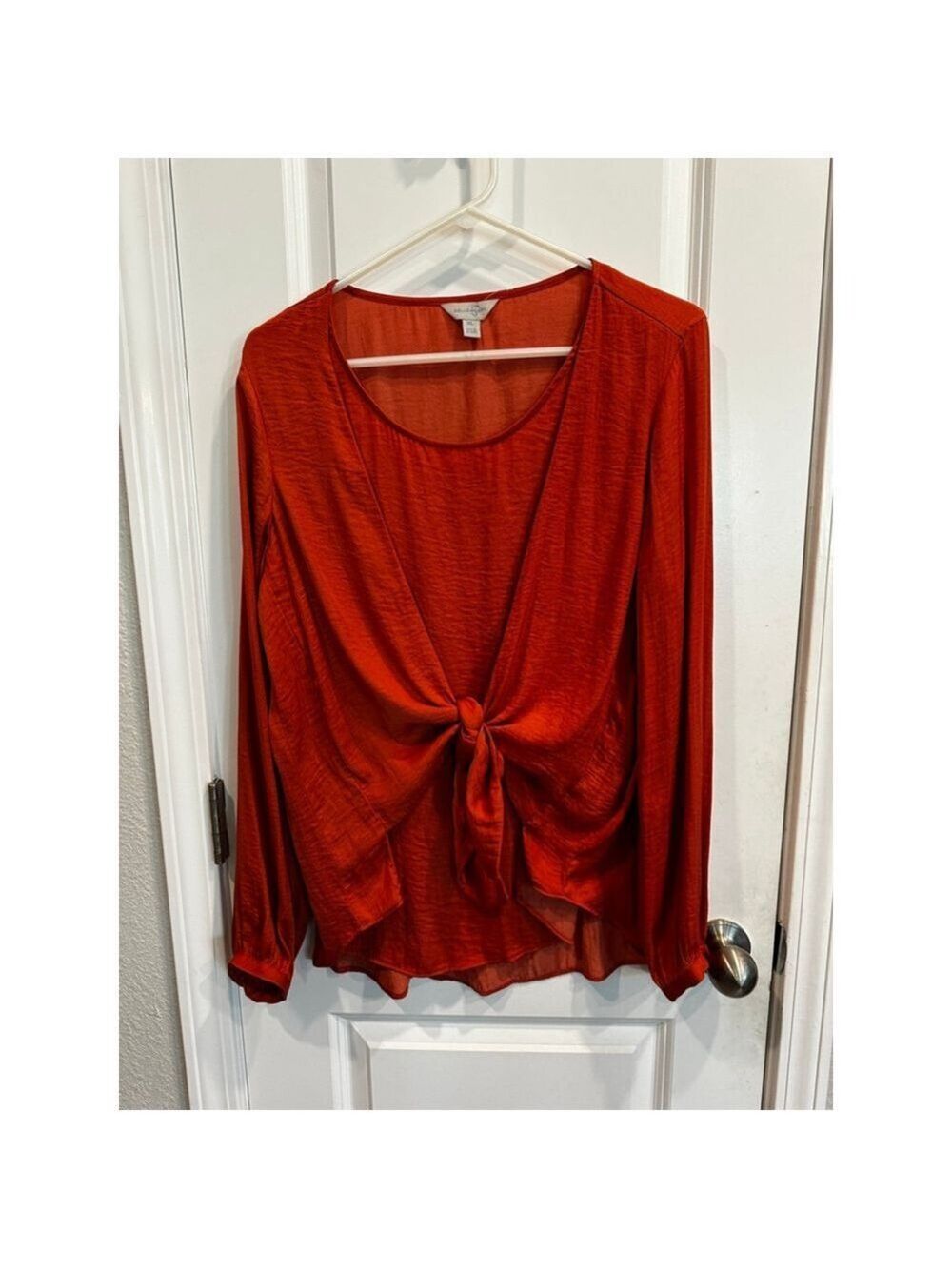 Belle Sky Rust Blouse XL